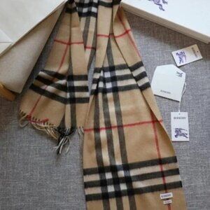 Women's Burberry Checkered Scarf